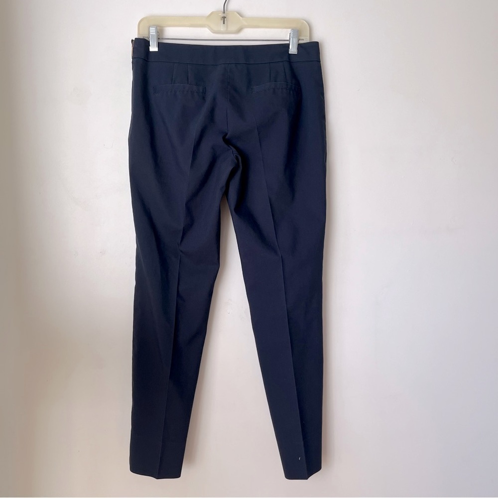 Tory Burch Navy Blue Cropped Trousers Workwear Buisness Casual Pants 4 - Picture 4 of 5